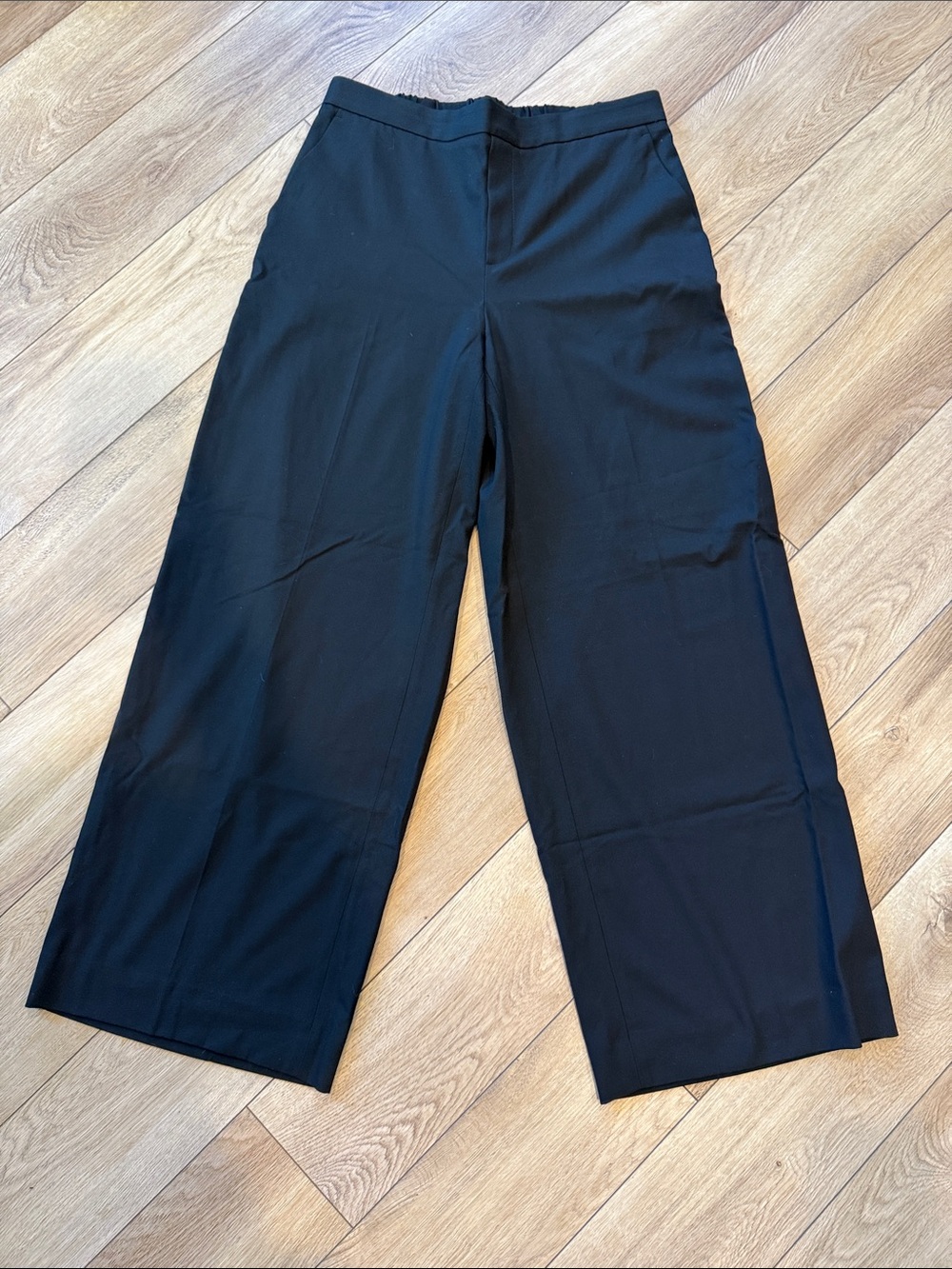 Banana Republic Black Wide-Leg Hayden Pants - size large